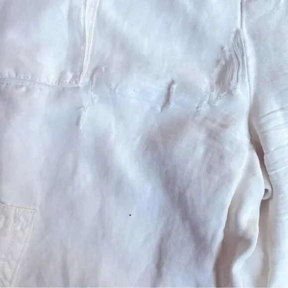 VINCE Linen Wide Leg Cargo Pants Size 8 - Picture 5 of 6